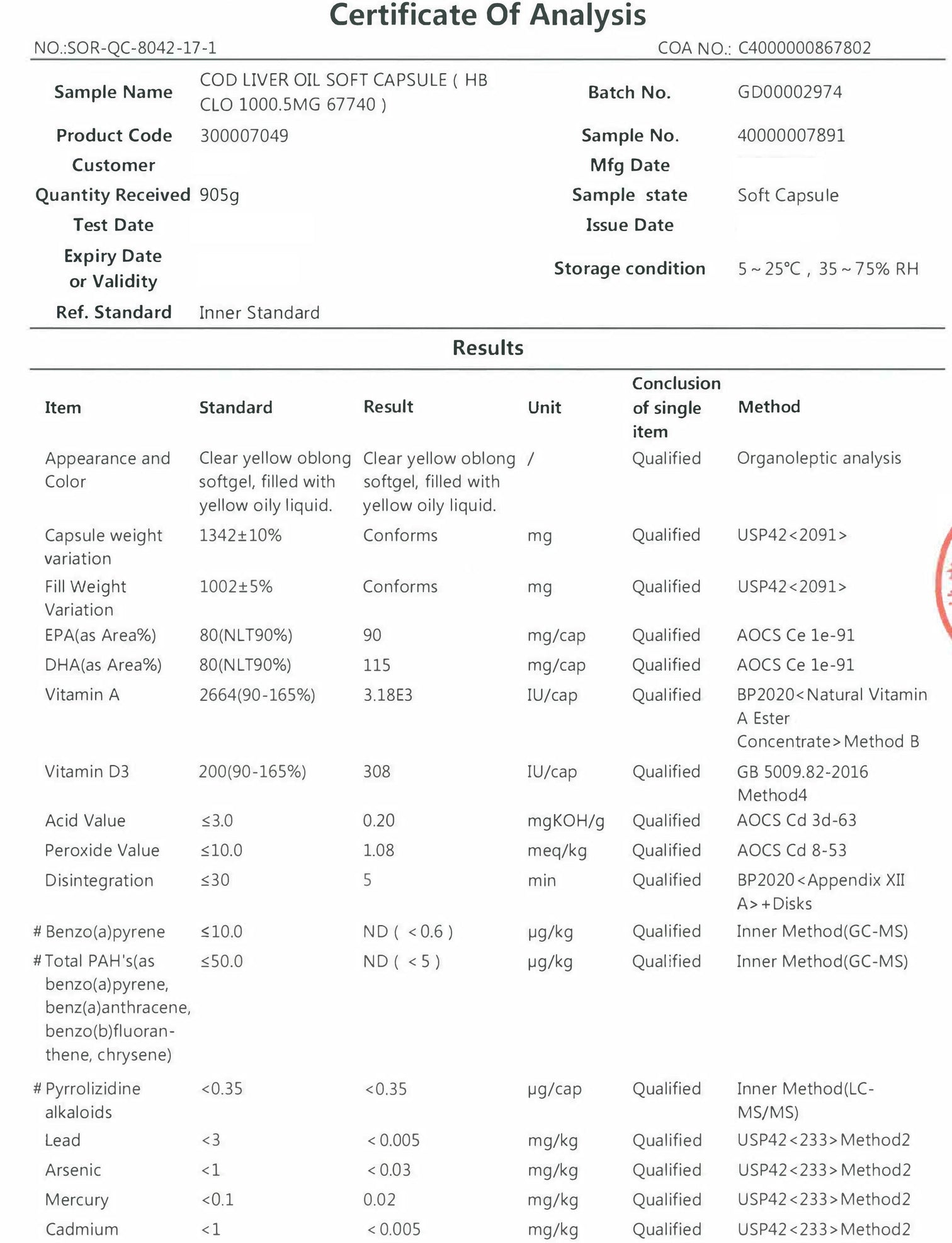 Cod Liver Oil 1000mg Softgel Capsules